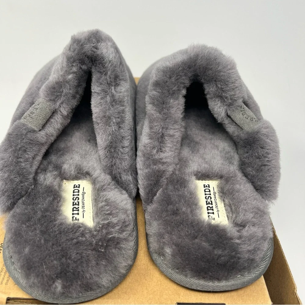 Dearfoams Fireside Shearling Slippers Size 12
